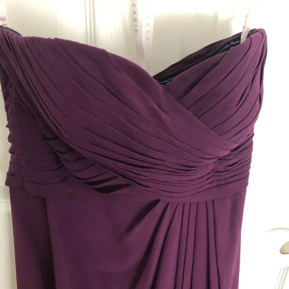 Azazie Bridesmaid dress, size 6 in Grape - Picture 2 of 3